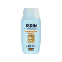 فلوئید ضدآفتاب بدون رنگ ایزدین SPF50 مدل Fusion Water Magic | حجم 50 میلی‌ل