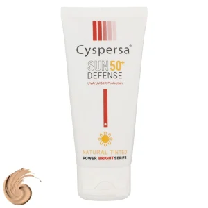 کرم ضدآفتاب رنگی سیسپرسا SPF50 مدل power bright NT |حجم 50 میلی‌لیتر