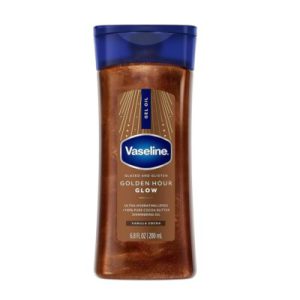 روغن بدن وازلین مدل Golden Hour Glow مناسب برای انواع پوست حجم 200 میلی لیتر